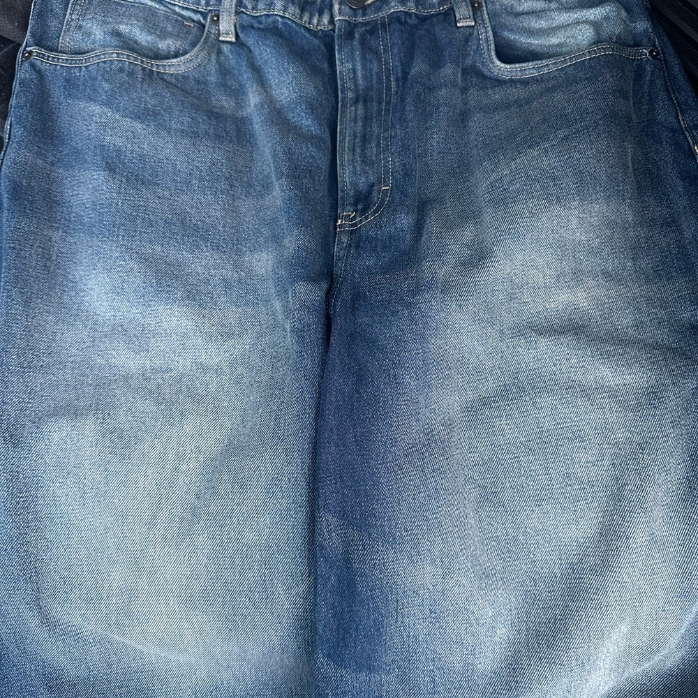 Men's Blue Washed Denim Jeans